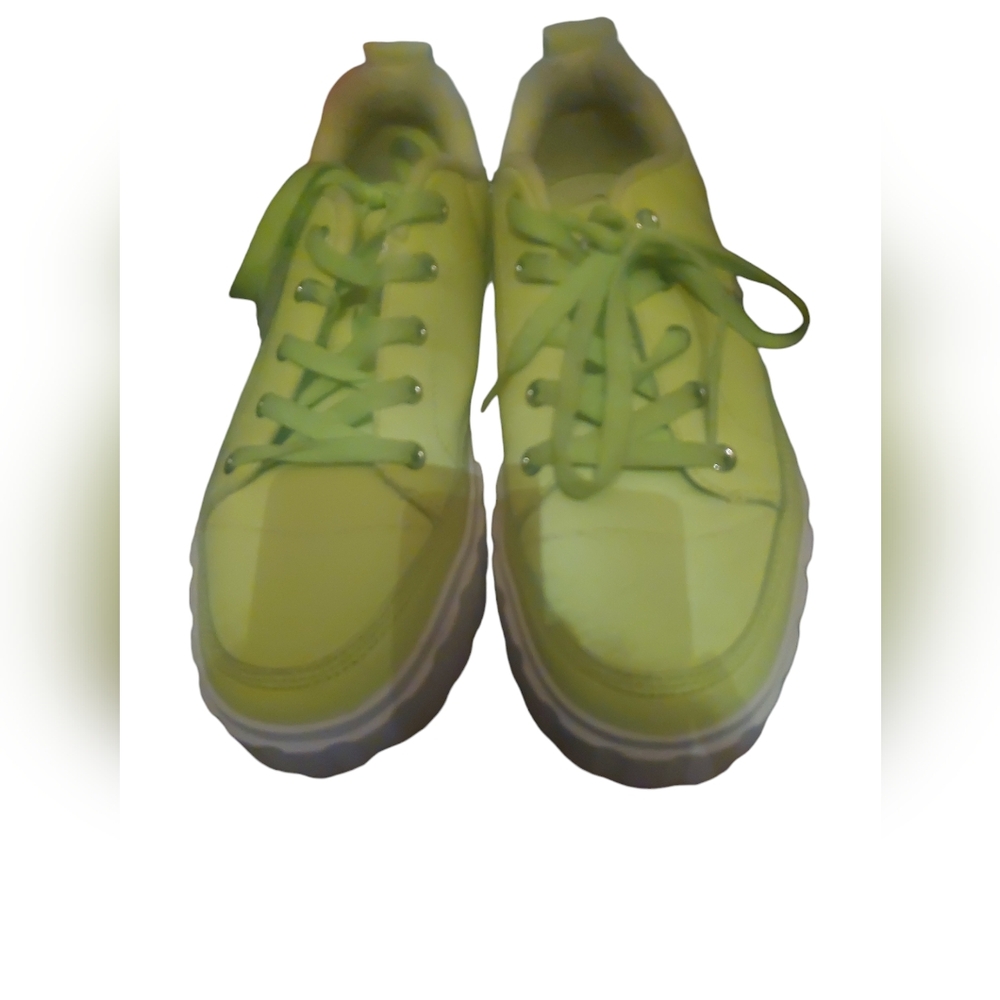 Rare Fila Platform Sneakers lime Green Like New